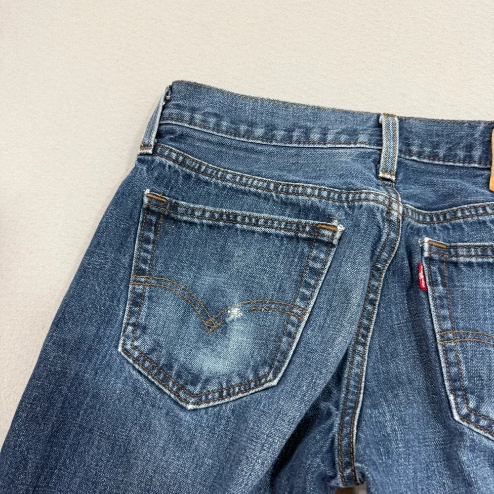 Levis 527 Slim Bootcut Jeans Men's 30x30 Blue Denim Y2K Western Rodeo Cowboy